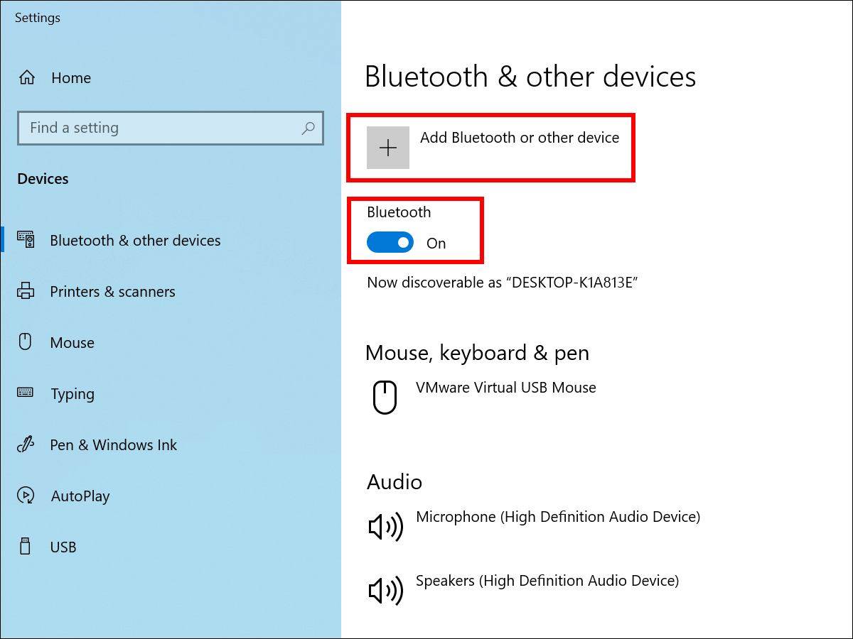 Add bluetooth or other device Add bluetooth or other device