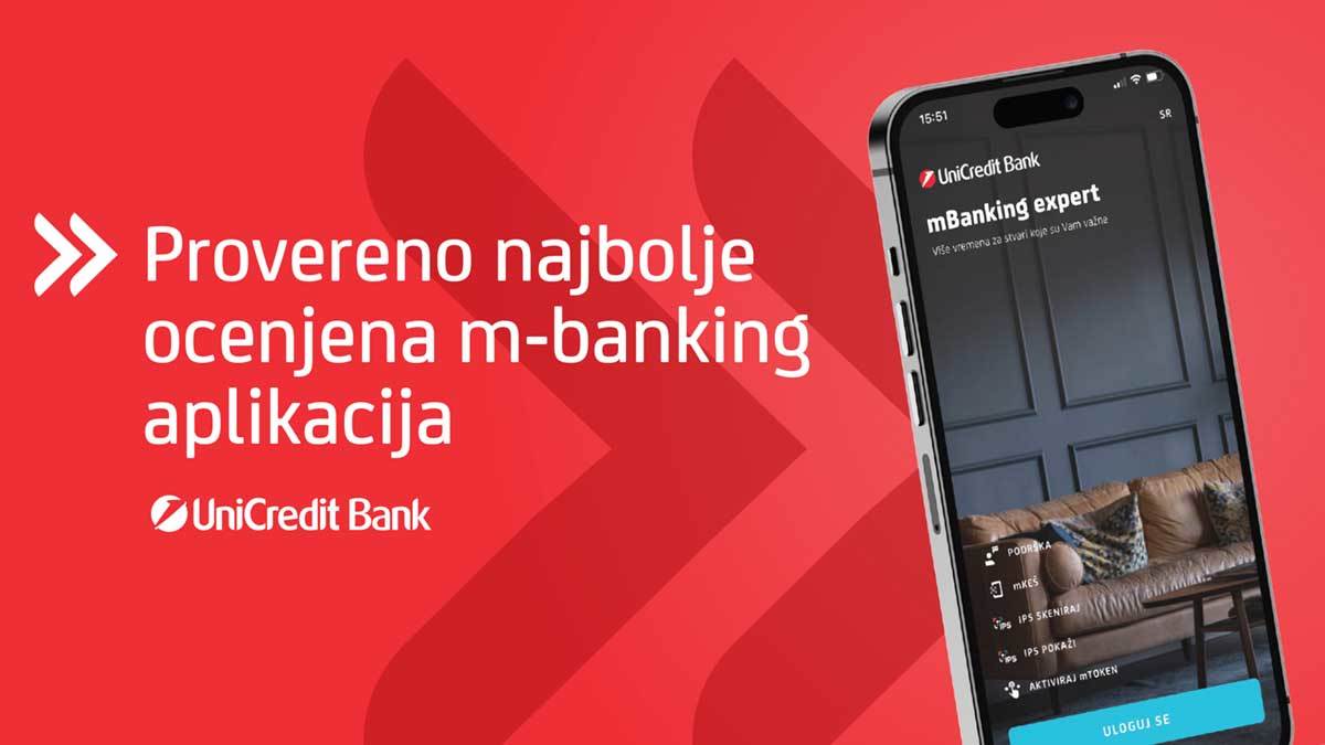  UniCredit Bank najbolje ocenjena aplikacija 