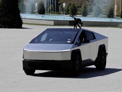 Ramzan Kadirov montirao mitraljez na Cybertruck  Ramzan Kadirov montirao mitraljez na Cybertruck