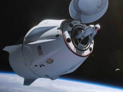 Polaris Dawn misija render  Polaris Dawn misija render