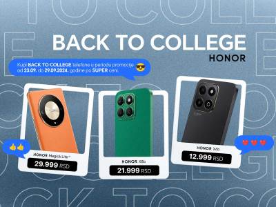 Back to college HONOR akcija  Back to college HONOR akcija