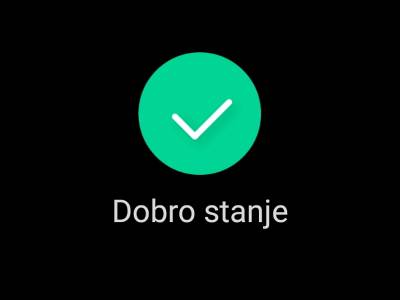 Stanje baterije punjenje  Stanje baterije punjenje