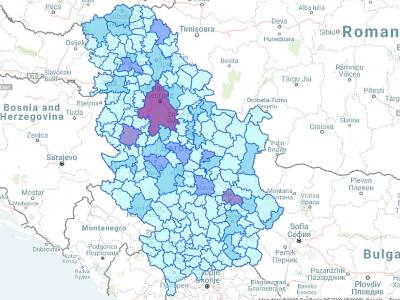 Koronavirus mapa Srbije 