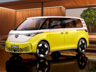 Volkswagen ID.Buzz električni automobil u prepoznatljivoj dvobojnoj kombinaciji  Volkswagen ID.Buzz električni automobil u prepoznatljivoj dvobojnoj kombinaciji