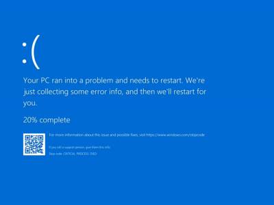 Windows 10 plavi ekran 